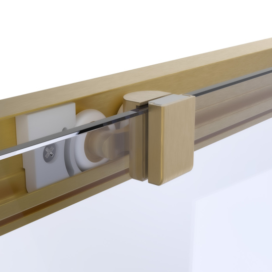 Душевой уголок Vegas Glass ZP+ZPV Protec h1900 150*85 03 10, профиль золото матовое, стекло сатин