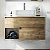 Тумба с раковиной Stworki Карлстад 90 дуб рустикальный, простоун беж