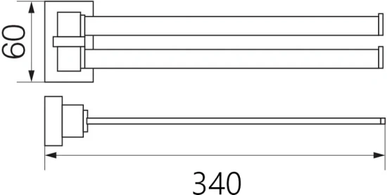 Полотенцедержатель Veragio Ramba VR.RMB-4924.CR хром