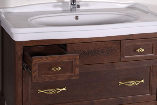 Мебель для ванной ASB-Woodline Модерн 105 антикварный орех