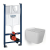 Инсталляция Grohe Rapid SL 38721001 с кнопкой + унитаз подвесной BeWash Kraft BKWHR005510
