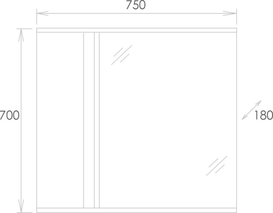 Зеркало Onika Амара 75.00 У