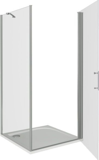 Душевой уголок Good Door Mokka DR+SP 80х80х185 см