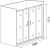 Душевая дверь в нишу Good Door Latte WTW-TD-160-C-WE Душевая дверь в нишу Good Door Latte WTW-TD-160-C-WE
