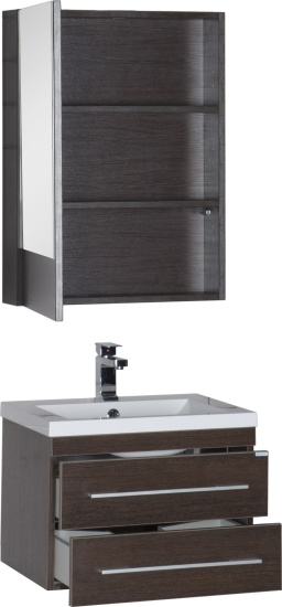 Зеркало-шкаф Aquanet Нота 58 камерино венге