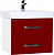 Тумба с раковиной Bellezza Рокко 70 подвесная, красная