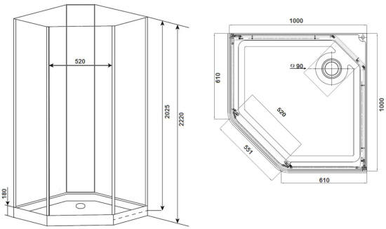 Душевая кабина Timo Premium ILMA 701