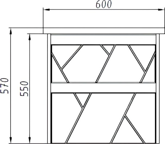 Мебель для ванной ASB-Mebel Диана 60 белый, дуб янтарный