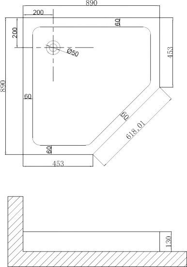 Поддон для душа Niagara NG-90-90D