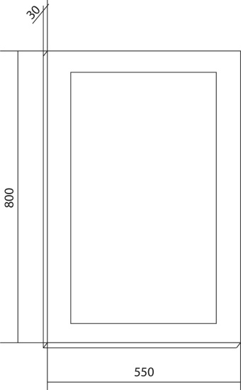 Зеркало Бриклаер Вега 55 с подсветкой