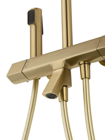 Душевая стойка Wonzon & Woghand The One WW-B3094-BG с термостатом