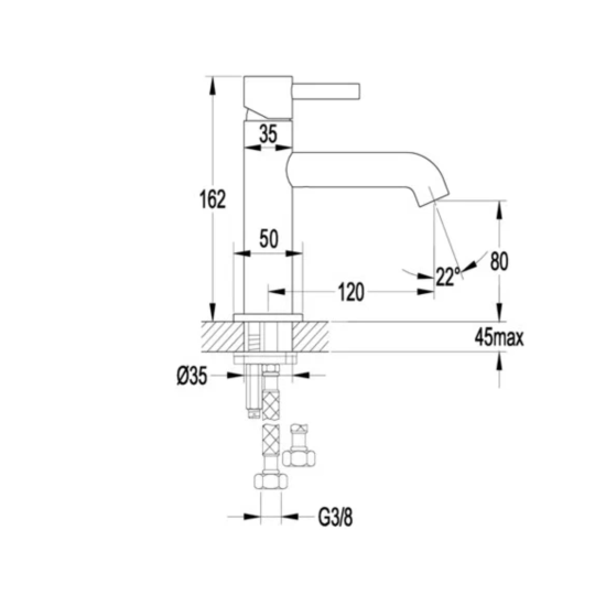 Смеситель для раковины Grocenberg GB2099BL