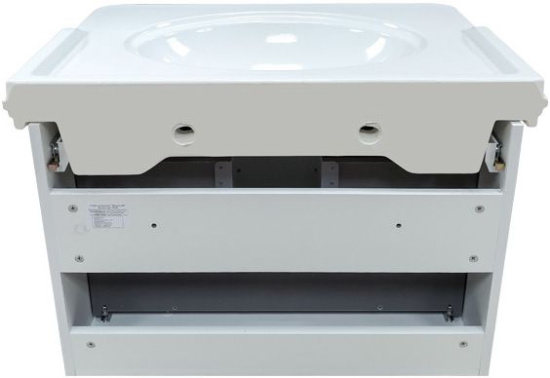 Тумба с раковиной Comforty Неаполь 80 белый глянец