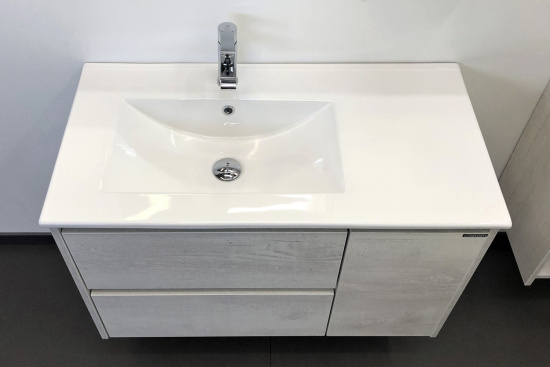 Тумба с раковиной Comforty Бремен 90 дуб белый