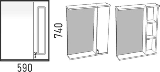 Мебель для ванной Corozo Элегия ретро 60, напольная, бронза