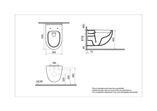 Унитаз подвесной VitrA S40 7759B003-0075