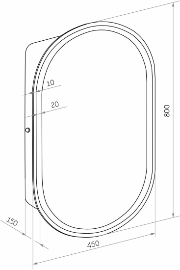 Мебель для ванной Belinza Twist 65 белая