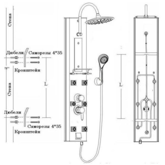 Душевая панель River 09