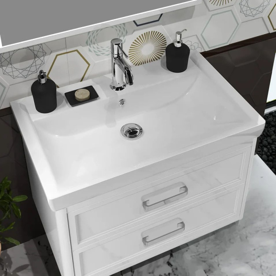 Мебель для ванной Opadiris Вегас 80 белая подвесная