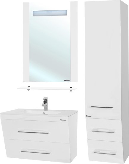 Тумба с раковиной Bellezza Берта подвесная 60 белая