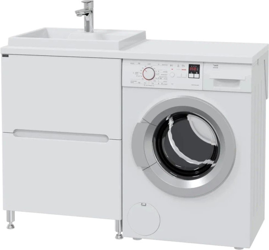 Мебель для ванной СанТа Лондон 60 L под стиральную машину, 2 ящика