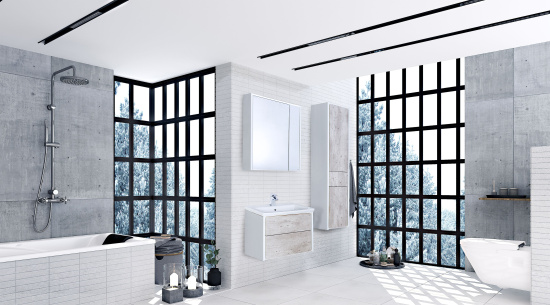 Зеркало-шкаф Roca Ronda 70 белое, с подсветкой