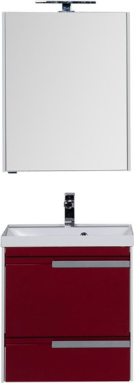 Мебель для ванной Aquanet Тиволи 60 бордо