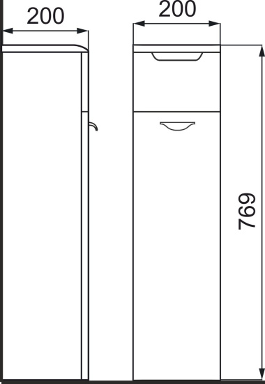 Тумба Raval Space 21 для туалета
