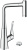 Смеситель для кухни Hansgrohe Metris Select M71 73806000 хром