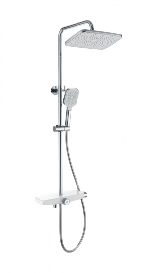 Душевая стойка Wonzon & Woghand ThermoKlick WW-B3098-A-CR с термостатом