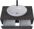 Мебель для ванной 1MarKa Grunge Loft 90 бетон темно-серый