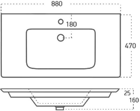 Тумба с раковиной Aquanet Селена 90 серебро, 2 двери