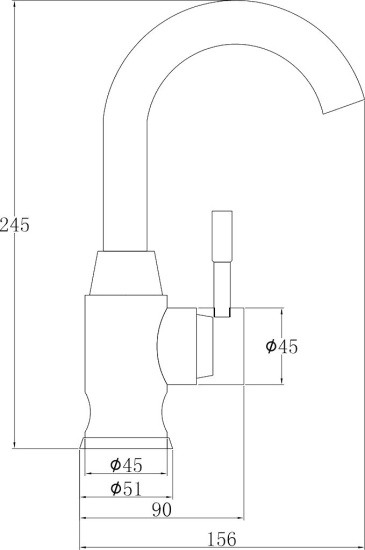 Смеситель для кухни Zorg Steel Hammer SH 6166 INOX