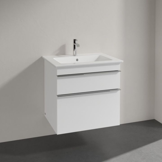 Мебель для ванной Villeroy & Boch Venticello 60 glossy white, с ручками хром