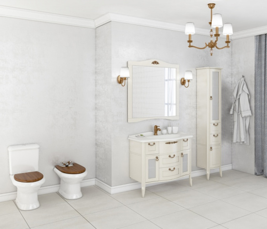 Зеркало Aquaton Версаль 100 слоновая кость