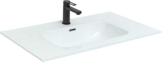 Тумба с раковиной Aquanet Августа 60 белый глянец