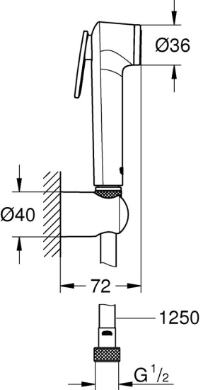 Гигиенический душ Grohe Tempesta-F 27513001