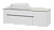Тумба с раковиной Misty Роял 120 белая подвесная, со столешницей
