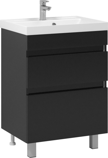 Тумба с раковиной Vod-Ok Best 60 черная