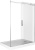 Душевая дверь в нишу Good Door Galaxy WTW-110-C-B профиль черный
