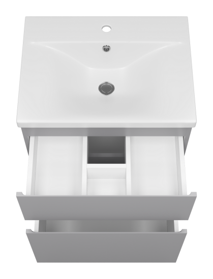Тумба с раковиной Misty Лаки 60 серая