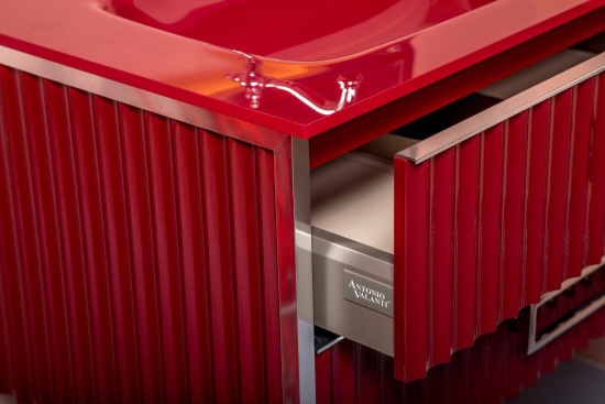 Мебель для ванной Armadi Art Monaco 80 бордо, хром