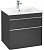 Тумба с раковиной Villeroy & Boch Venticello A92401 60 black matt lacquer, с ручками хром