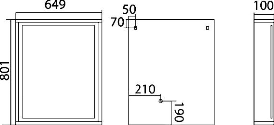 Мебель для ванной Misty Даллас 65 подвесная, светлое дерево