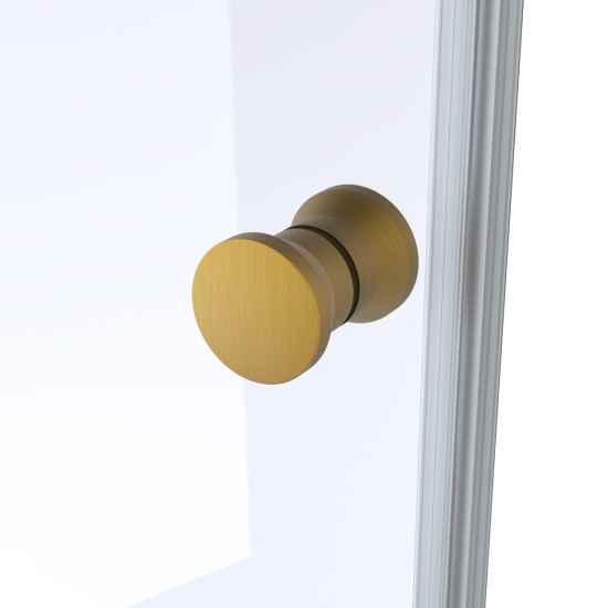 Шторка на ванну Vegas Glass  ZV+ZVF Protec 190*85 03 07, профиль золото матовое, стекло графит