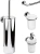 Набор Colombo Design Basic держатель туалетной бумаги В2708 + Ершик В2707 + дозатор B9332 + стакан B2702