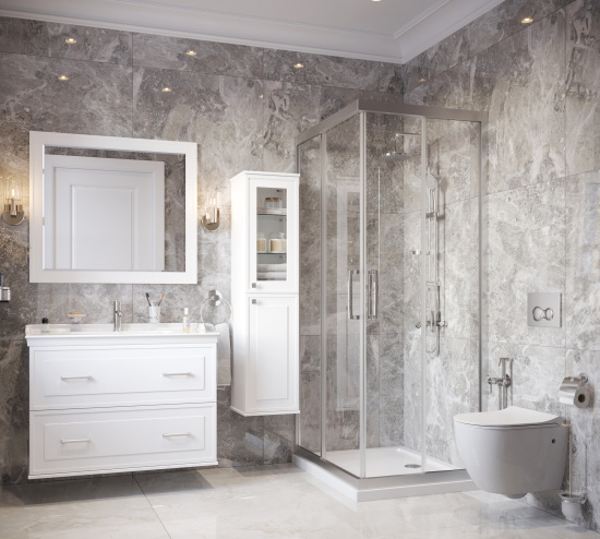 Тумба с раковиной Stworki Хадстен 100 белая