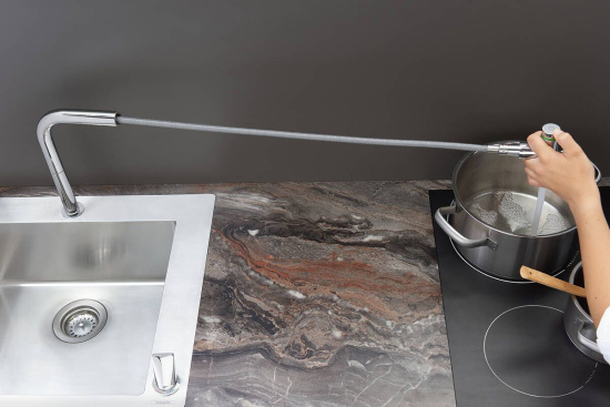 Смеситель для кухни Hansgrohe Metris Select M71 73804000 хром