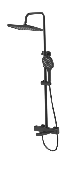 Душевая стойка Esko Steel Black STT3054Black с термостатом