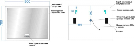 Зеркало Sancos City 2.0 CI2.900 90